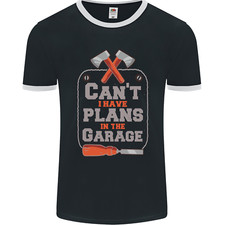 Plans In the Garage Carpenter DIY Tradesman Mens Ringer T-Shirt FotL