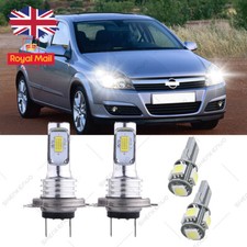 For Vauxhall Astra H MK5 2004-2009 H7 501 White Low/Side LED Headlight Bulbs