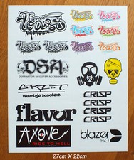  20 Stickers Kickboard Stunt Scooter French Toast Crisp Blazer Pro DSA Decal