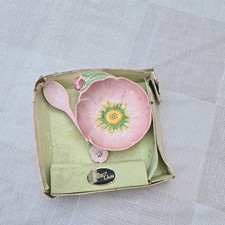 Carlton Ware Pink Buttercup  Dish & (broken) spoon