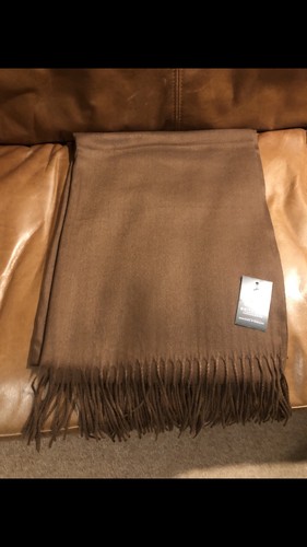 Cashmere scarf rrp brown - scarf,