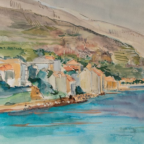 Krk croatia island - island, houses