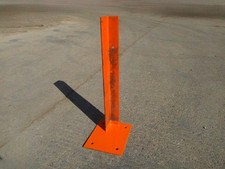 Used  Crash Barrier / Armco Post 760 mm High - Orange Angle Bolt Down 100mm x 75