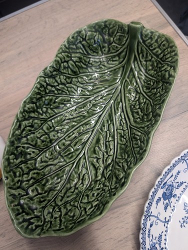 Vintage green majolica - vintage,