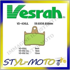 VD-436JL Rear Sintered Brake Pads Kawasaki ZX ZZR 1400 Ninja ZX-14 2008