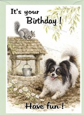 Papillon Butterfly Dog (4"x