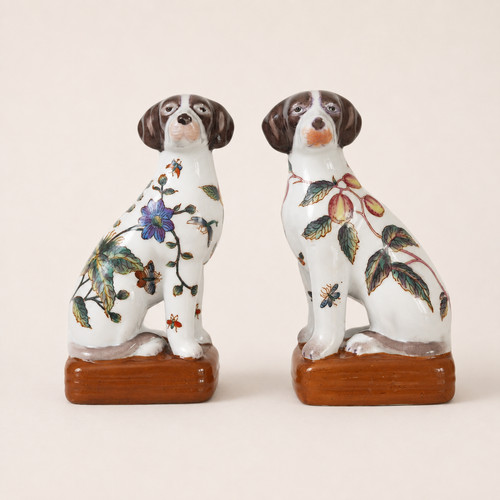 Vintage pair porcelain - of,