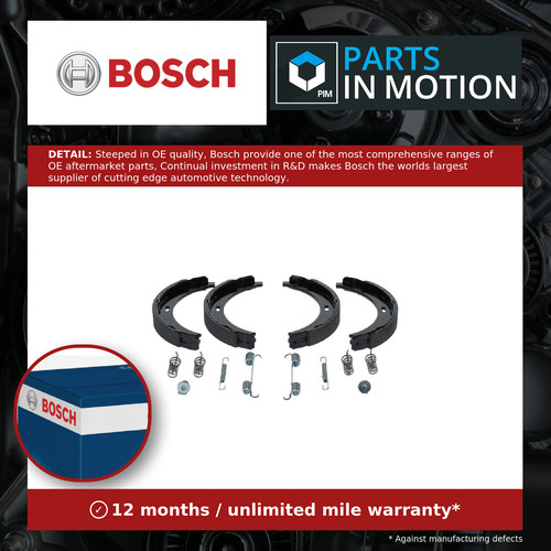 Handbrake shoes set - set, 0986487582