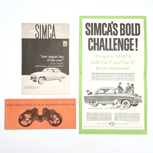 Simca brochure lot - simca,