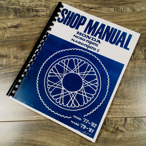 Service manual for honda nc50 - for,