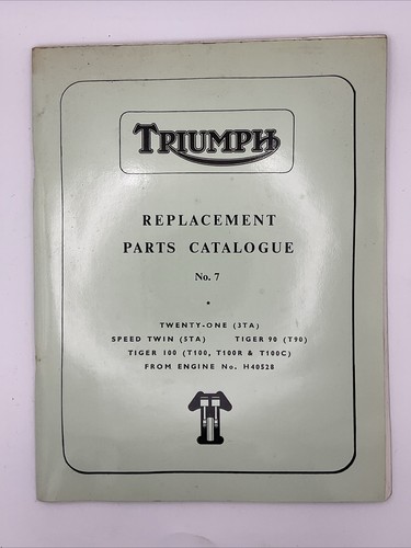 Genuine triumph catalogue no7 - catalogue,