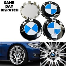 Set of 4 BMW Wheel Centre Caps 68mm - 1 3 5 6 7 Series, X5 X6 M & Z Series