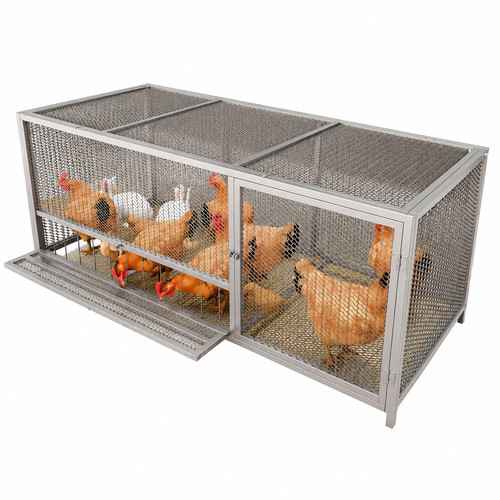 Metal chicken enclosure - metal,
