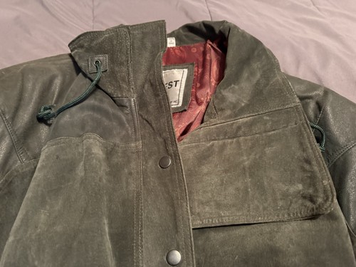 Genuine suede leather jacket - genuine,