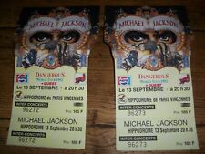 MICHAEL JACKSON TICKET DANGEROUS TOUR UNUSED PARIS RARE V.G.C, PRICE IS FOR ONE 