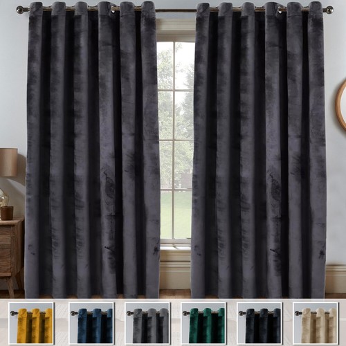 Thick velvet curtains blackout - thick,