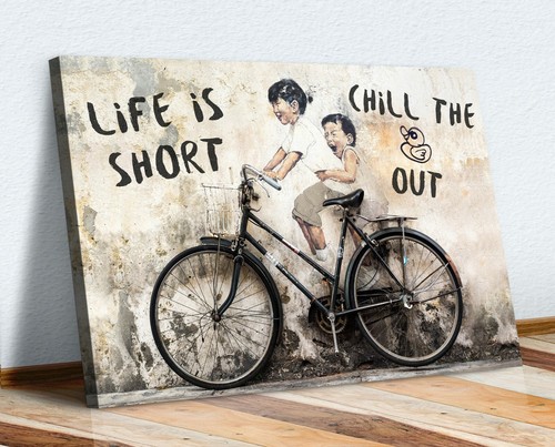 Life short canvas wall - life,