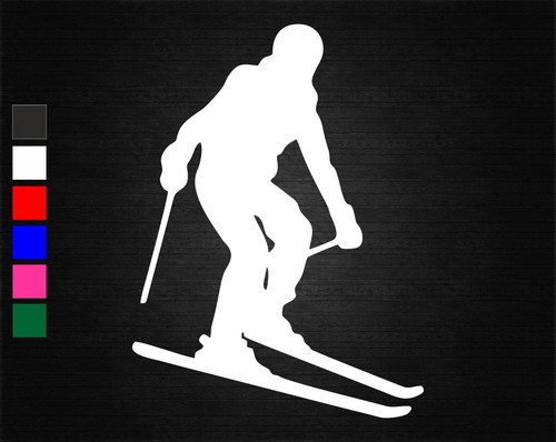 Skiing vinyl decal sticker - skiing,