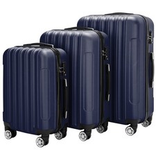3PCS Hard Shell ABS Cabin Suitcases Luggage Set Travel Trolley Lightweight Case
