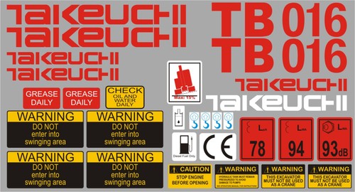 Takeuchi tb016 mini digger - takeuchi,