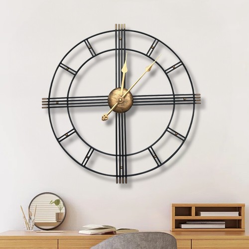 60cm gold wall clock - wall,