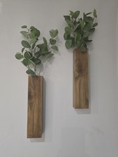 Wooden wall vase farmyard - wooden,