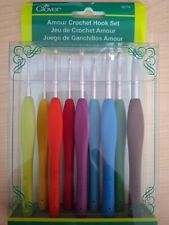Clover Amour Crochet Hook Set - 9 Hooks Sizes: 2mm-6mm - Gift Hobby Knitting