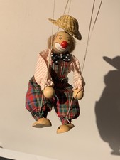 Small Vintage Wooden Clown