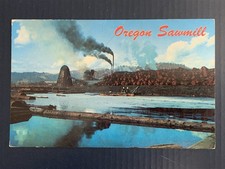S05-5488, OREGON SAWMILL, POSTCARD