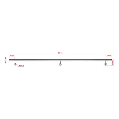 304 stainless steel handrail - steel,