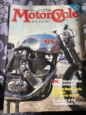 The Classic Motorcycle June/July 1981 no1 first edition BSA Gold star Norton ES2