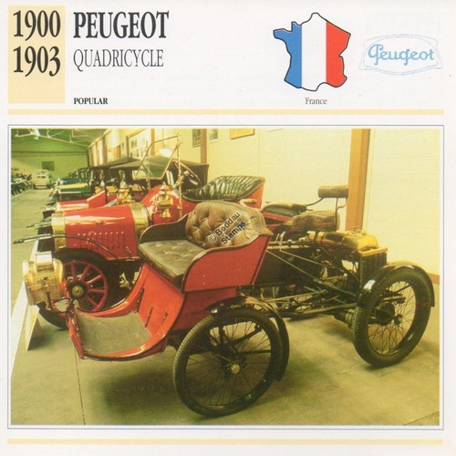 1900 1903 peugeot quadricycle - 1900-1903,