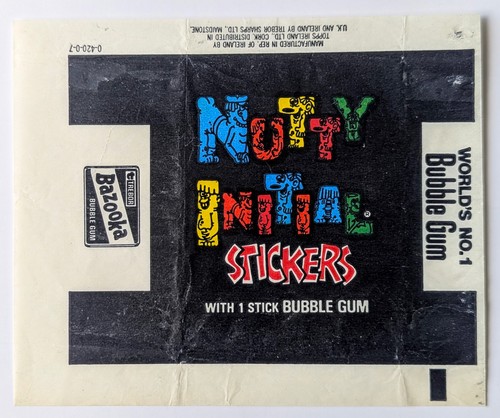 Topps nutty initial - initial, wrapper