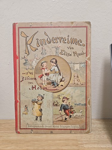 1898 vintage book kinderreime - book:,