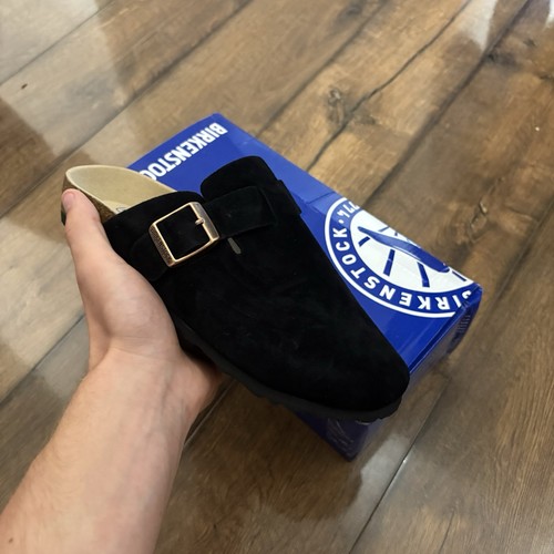 Birkenstock boston clogs suede - clogs,