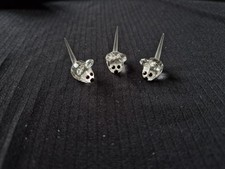 Swarovski Crystal Glass Baby Field Mice Set of 3 Unboxed Retired