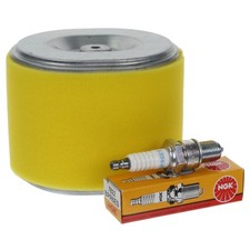 Service Air Filter Kit & NGK BPR6ES Spark Plug fits Honda GX340 GX390
