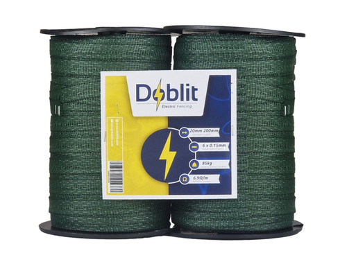 Electric fence tape 20mm green - electric,