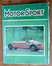 Motor Sport Magazine September 1978 Fiat 131 BMW 635CSi TR7 V8 Reliant Kitten