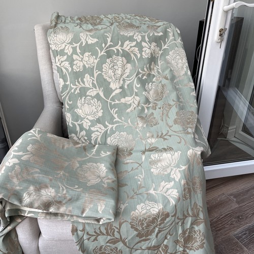 Damask patterned sage green - green, &