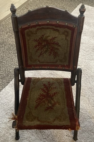 Antique needlepoint tapestry - antique,
