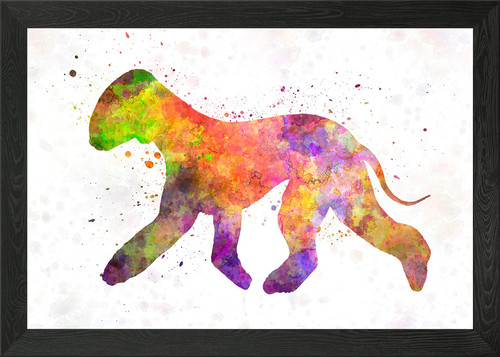 Bedlington terrier framed wall - bedlington,