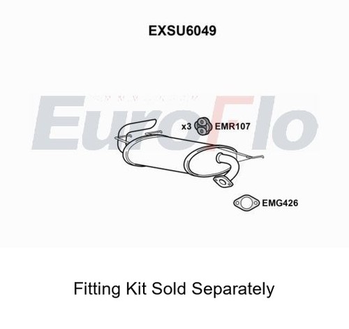 Rear muffler silencer insert - silencer,