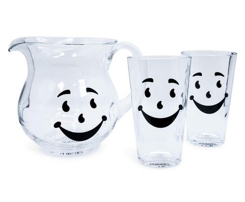 Kool aid man ounce glass - man, 64-ounce