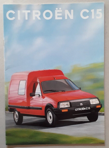 Citroen c15 vans brochure - citroen, 1993