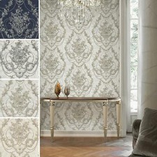 Perla Floral Damask Wallpaper
