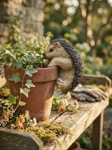 Cute hedgehog plant pot - hedgehog,