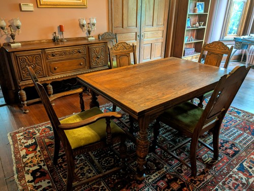 Antique tudor revival oak - tudor,