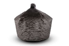 Charcoal Grey Plush Faux Fur