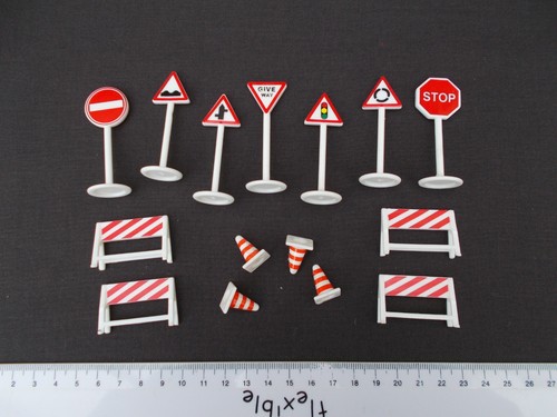 Toy road construction sign - toy,